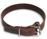 Premium 1 inch Wide Latigo Collar for Bulldog Premium 1 inch Wide Latigo Collar for Bulldog