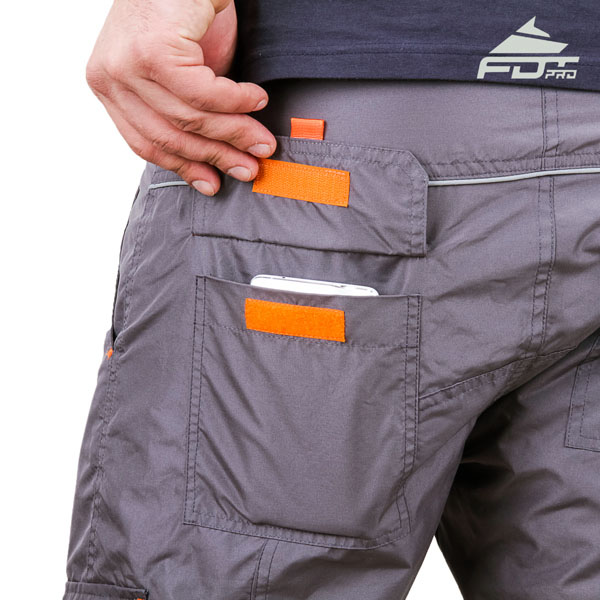 Comfortable Design Pro Pants with Strong Back Pockets for Dog Training