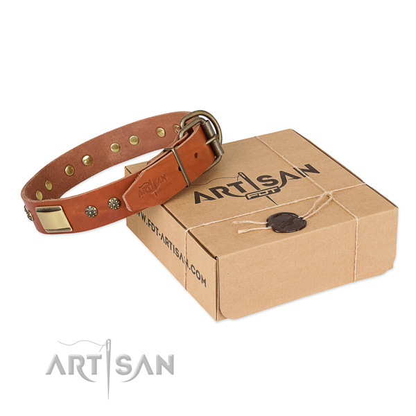 Best quality leather collar for your stylish pet