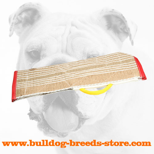 Jute Bulldog Bite Sleeve Cover with Handle