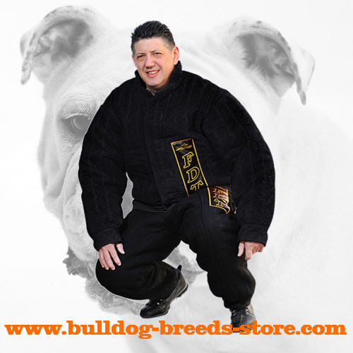 High Quality French Linen Dog Bite Suit